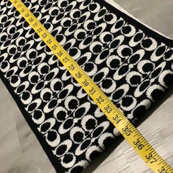 Coach reversible knit merino wool blend scarf - Picture 6 of 6